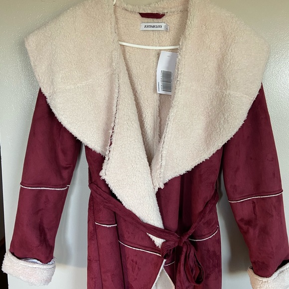 Faux fur, suede, Sherpa wrap - Picture 1 of 2